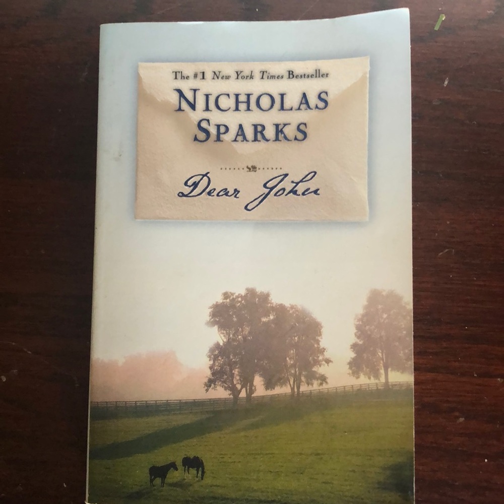 The book “Dear John” by a Nicholas Sparks